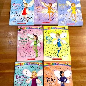 The Rainbow Magic Fairies (Original) Complete Set 1-7: includes Ruby, Amber, etc